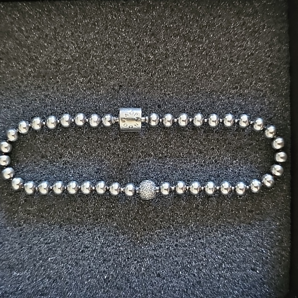 Pandora Beads & Pave Bracelet